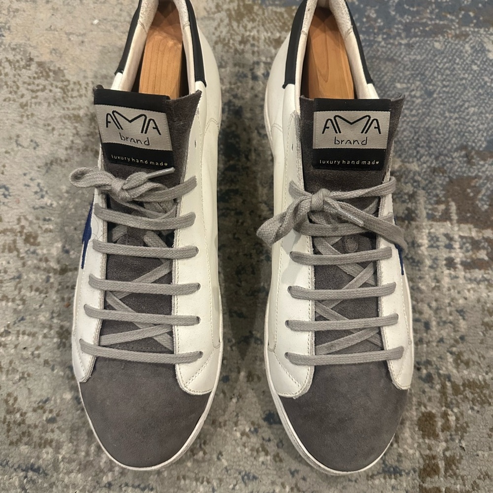 Brand Gray and White Men's Shoes